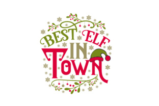 Best Elf in Town: A Festive Graphic Design Asset for Local Branding