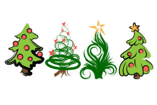 Christmas Tree Graphic for Seasonal Content