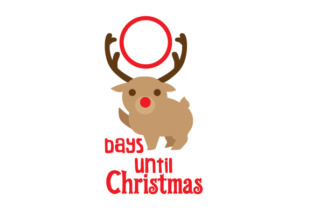 Days Until Christmas Reindeer: A Festive Graphic Design Asset