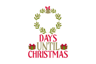 Days Until Christmas Wreath
