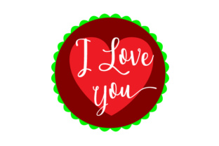 Floating Christmas Ornament - I Love You