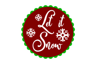 Floating Christmas Ornament Let It Snow