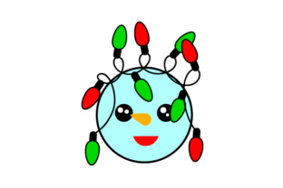 Floating Christmas Ornament Snowman Lights