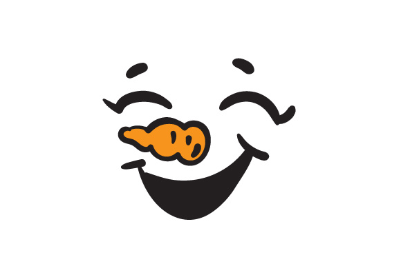 Happy Snowman Face for Christmas Creations