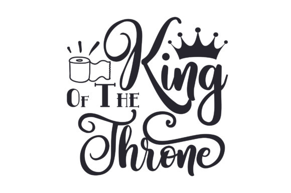 King of the Throne: A Christmas Graphic Design Asset