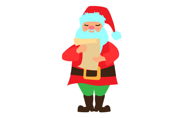 Santa with Hat Beard