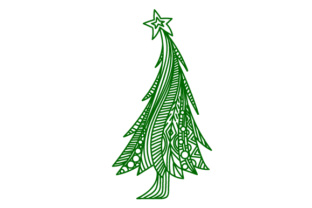Zentangle Christmas Tree: A Visual Holiday Statement